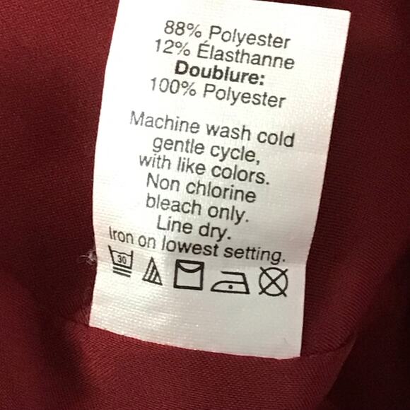 Madewell Adore Sleeveless Fit and Flare Dress Brick Burgundy Dark Red sz 0 - Picture 15 of 16